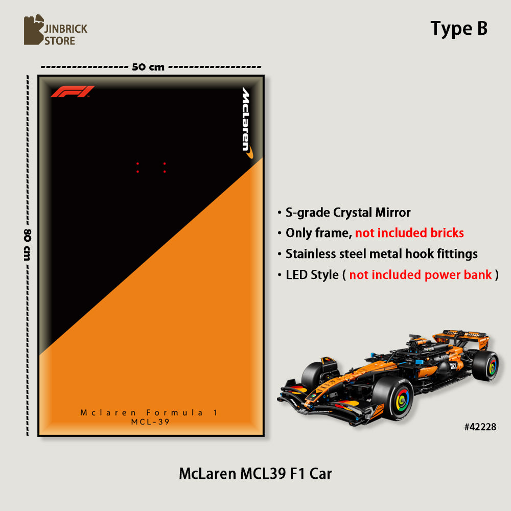 Display frame For LEGO® Technic™ 42228 McLaren MCL39 F1® Car
